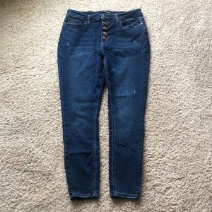 Judy Blue skinny button fly jeans sz13